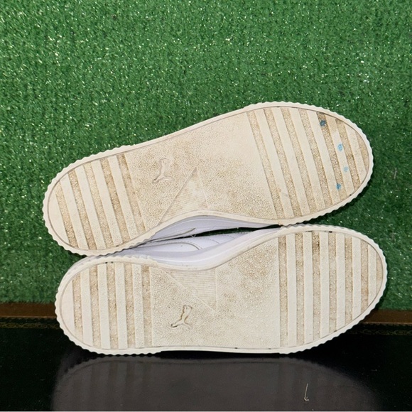 Puma Carina Leather White Silver 370325-02 Women’s Size 7 - Picture 5 of 6